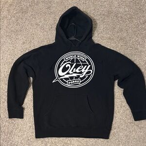 Obey Black Hoodie with White Logo